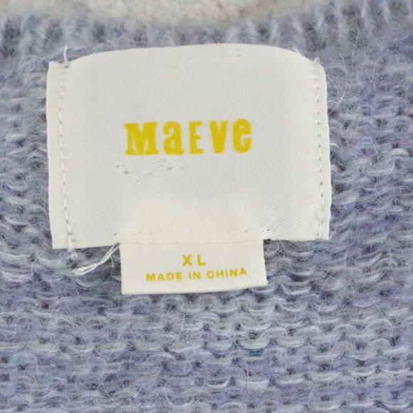 Anthropologie Maeve Sweater Tulle Pale Blue Midi Dress Womens Extra Large - Picture 6 of 13